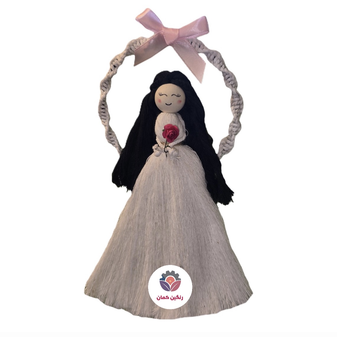 عروسک فرشته مکرومه